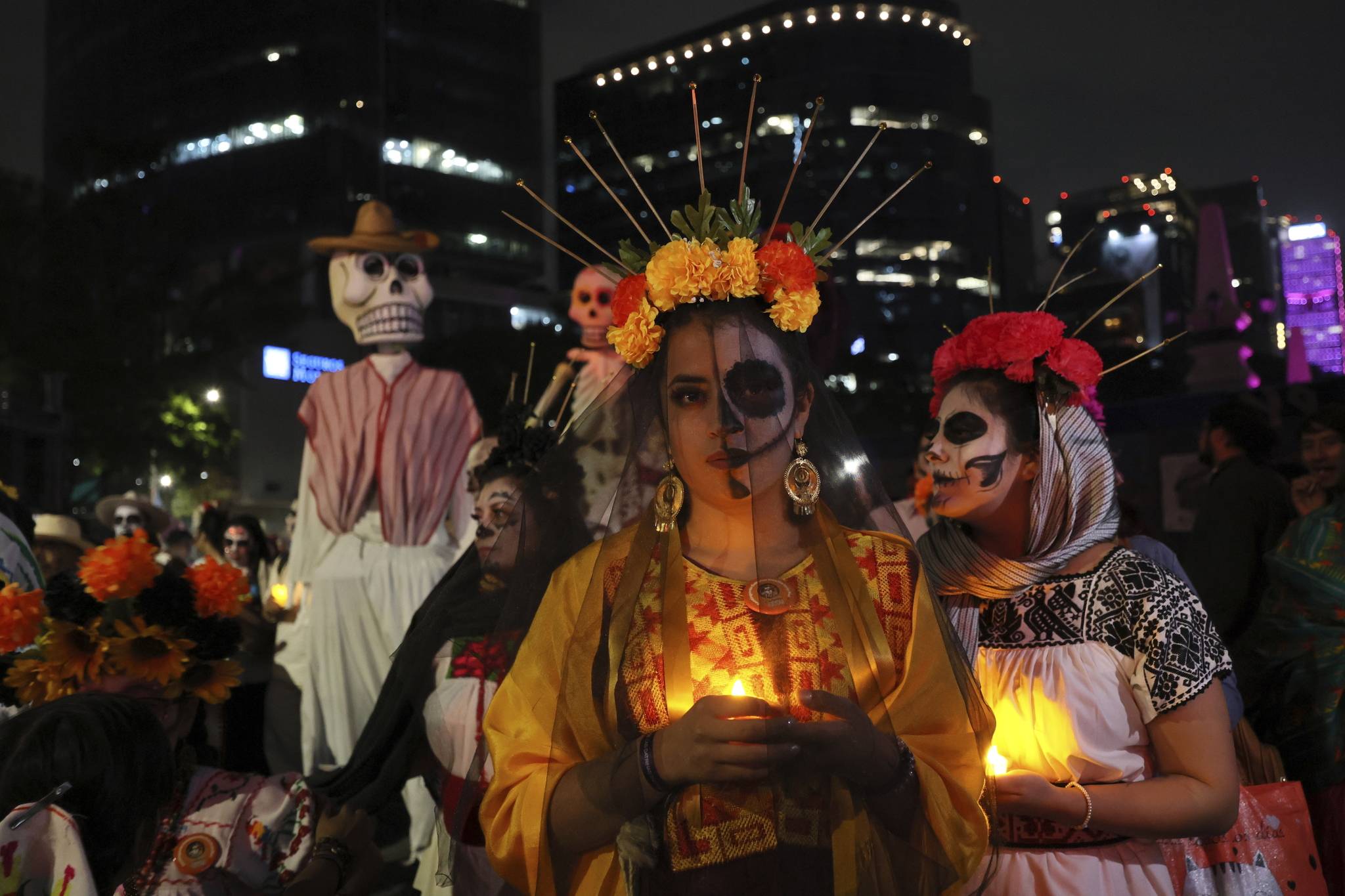 Éxito en la mega marcha de Catrinas 2024 en CDMX